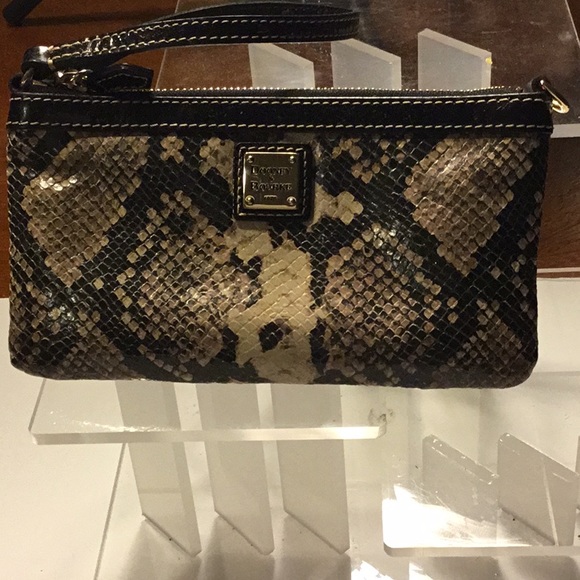Dooney & Bourke Snakeskin Print Wristlet/Clutch - Picture 10 of 13